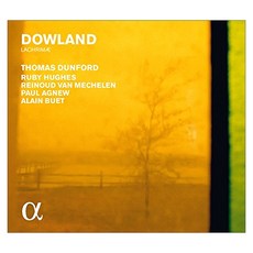 JOHN DOWLAND - LACHRIMAE/PAUL AGNEW ALAIN BUET ALPHA COLLECTION 22 EU수입반, 1CD