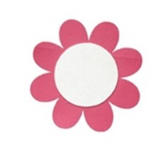 아이세상 꽃글자판 펠트장식 5p, 48D 핑크