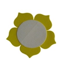 孩子世界花字母板毛氈裝飾 5入, 48E黃