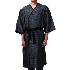 Hairvest 條紋男性浴袍, HBYG004 灰色條紋, 1個