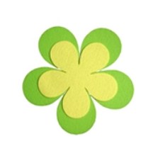 孩子世界花字母板毛氈裝飾 5入, 48C永都