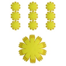 아이세상 노랑 꽃글자판 펠트장식 10p, 48A 노랑