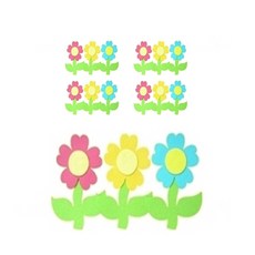 孩子世界 花莖毛氈裝飾環境構成 5入, 1E