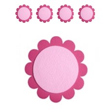 아이세상 꽃글자판 펠트장식 환경구성 5p, 48B핑크