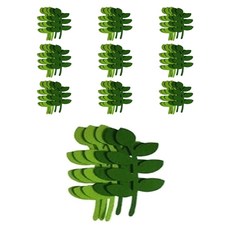 孩子世界樹葉組合毛氈裝飾 10入, 11C