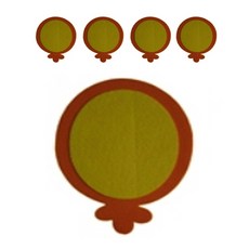 아이세상 풍선글자판 펠트장식 환경구성 5p, 49주황