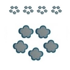 孩子世界雲朵毛氈裝飾環境構成 5入, 24A