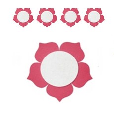 아이세상 꽃글자판 펠트장식 환경구성 5p, 48E핑크