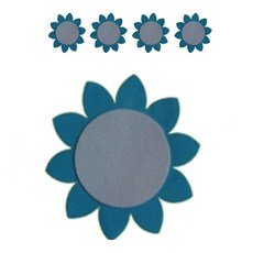 孩子世界花字板毛氈裝飾環境布置 5入, 48F天空