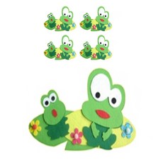 아이세상 개구리 펠트장식 환경구성 5p, 14A