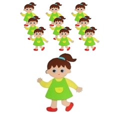 Iseusang兒童組合 毛氈裝飾 10入, 17C