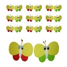 兒童世界蝴蝶套組毛氈裝飾 10p, 22B