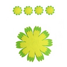 아이세상 꽃글자판 펠트장식 환경구성 5p, 48A연두