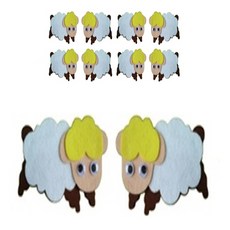 孩子世界羊氈裝飾環境構成 5入, 15B