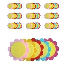 孩子世界花組合 毛氈裝飾 10入, 6D