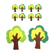 孩子世界樹毛氈裝飾環境構成 5入, 12B