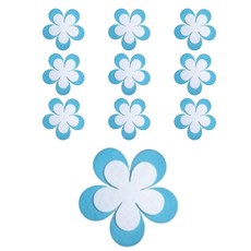 孩子世界花字板毛氈裝飾 10入, 48C天空