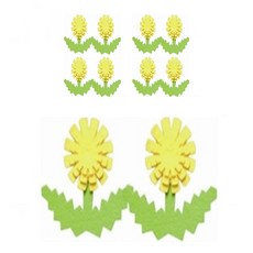 孩子世界蒲公英毛氈裝飾環境構成 5入, 2B