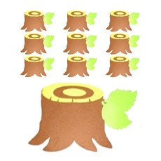 兒童世界樹樁套組毛氈裝飾 10p, 13