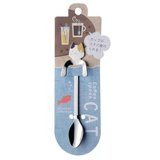 엘핀 커피 스푼 고양이 미케네코 405084, 혼합 색상, 1개