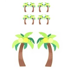 아이세상 야자수 세트 펠트장식 환경구성 5p, 35