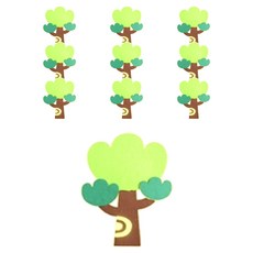 兒童世界樹組合 毛氈裝飾 10入, 12C