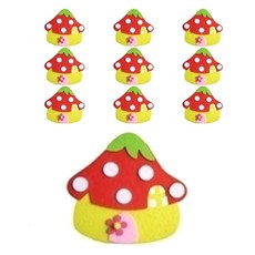 孩童世界蘑菇屋套組毛氈裝飾 10p, 19