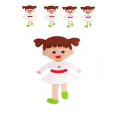 兒童世界兒童毛氈裝飾環境構成 5入, 17E