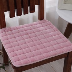 素色格紋椅墊