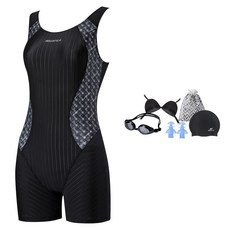 AQUATICA 女款印花連身泳褲 AQA29249+配件組 6件組