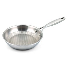 Livingglory Mastar Star IH感應爐適用五層不鏽鋼壓紋平底鍋, 20cm, 1個