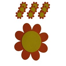 孩子世界花字板環境布置毛氈裝飾 10入, 48D橙