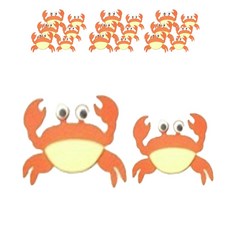 兒童世界環境構成毛氈裝飾 2入*10個, 30只螃蟹