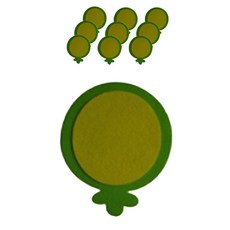 字母板毛氈組 10入, 49 歲