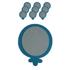 字母板毛氈組 10入, 49天空