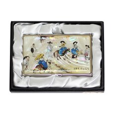 팔복상회 전통공예 나전칠기 명함케이스, 1단, 신윤복연소답청