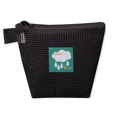 큐트에코 네임라벨 매쉬 타포린 어린이집 약 파우치, 블랙 생활용품/기저귀 반품 최저가 4,780원