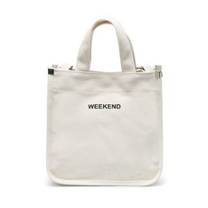 FROM HEAVEN 字母印花手提斜背包, 象牙