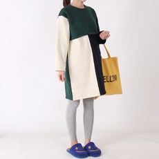 Momsketch 孕婦拚色哺乳連身裙