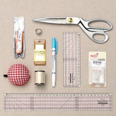 初學者基本縫紉用具10件組, 1套, 混色