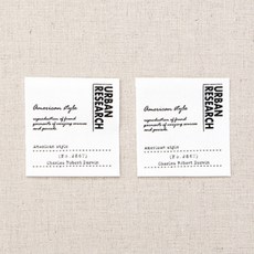 KOHAS ID Urban Research 棉質標籤, 混色, 4個