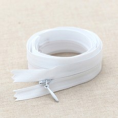 HAPPY BEARS 隱形拉鍊 100cm, 3個, 白色