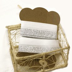 코하스아이디 바인딩 고무줄 20mm, 메탈실버, 3개입