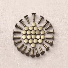 Kohas ID 裝飾用雙面鉚釘 8 x 13 mm 套組, 復古金, 2套