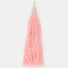 해피베어스 프렌치 태슬 10cm, 연핑크, 4개입