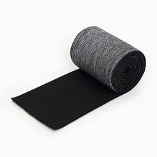 HAPPY BEARS 麻灰色雙面鬆緊帶 60mm, 灰色 + 黑色, 3個