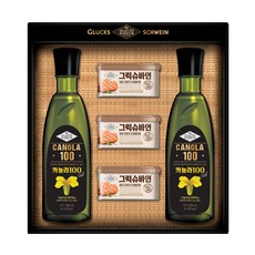 그릭슈바인 복합3호 캔햄 200g x 3p + 카놀라유 500ml x 2p, 1세트