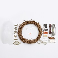 GAPANG 捕夢網DIY材料套組dream03403+LED, 1套, 白色的