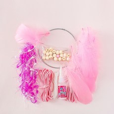 GAPANG 捕夢網DIY材料套組dream03703, 1套, 粉色的