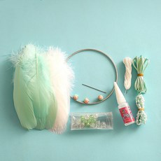 GAPANG 捕夢網DIY材料套組dream03002, 1套, 薄荷